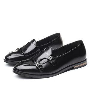 Storlek 6-13 Vår Höst designer Herrskor Penny Loafers Äkta läder Handmålad Slip On Dress Herr Bröllop Fritidsaffär lyx Sko