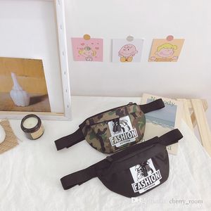 Bebek Erkek Tasarımcı Çanta Moda Çocuklar Camo Mektubu Mini Crossbody Çanta Çocuk Kamuflaj Göğüs Çantaları Moda Cep Değişikliği Çanta F537