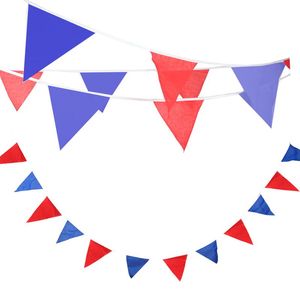 Party Decoration Quality 80 M 200 Flags Banner Blue Red Silk Pennant Christmas Wedding Baby Shower Bunting Flag Supplies