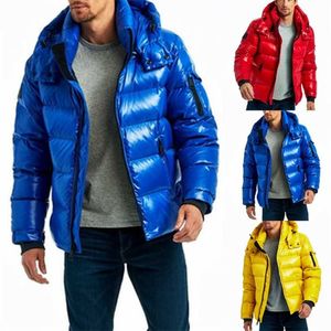 Autumn Fall Men Fashion Jackets Lightweight Bright Coat Big Sale Mens Clothing Solid Zipper Pocket Hooded Jacket Coats Outwear 211110
