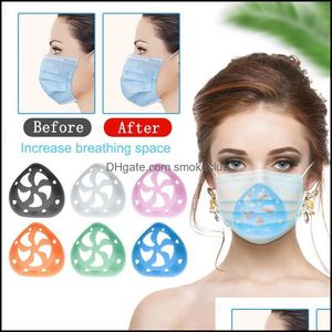 Designer Masks Huskee Organisation Hem Gardensile 3D Bracket Face Mask Inre supportram för mer utrymme för att bekväm andning och