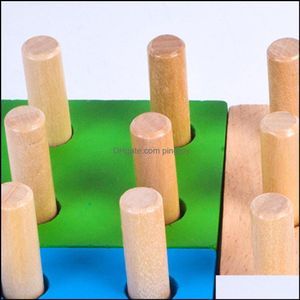 3D Puzzles Games GregSwooden coluna Shapes empilhando brinquedos beb￪ Pr￩ -escolar Geom￩trico Conselho de classifica￧￣o Montessori Bloco de constru￧￣o dro