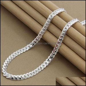 Necklaces & Pendants Jewelryinch Length 5Mm Wide Mens Cuban Link Chain Necklace Stainless Steel Gold Black Color Male Choker Colar Jewelry G