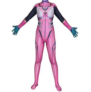Catsuit kostymer Mari Makinami Illustrious Cosplay Costume Halloween Girls Woman Bodysuit Plugsuit Superhjälte Catsuit Zentai Suits Adults Kids
