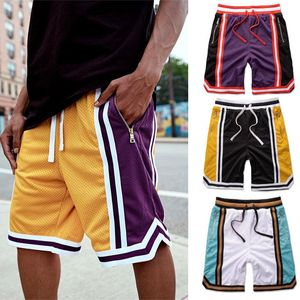 Pantaloncini da corsa Basket Sport Fitness da uomo Pantaloni a cinque punti in rete ad asciugatura rapida Allenamento casual da jogging da uomo