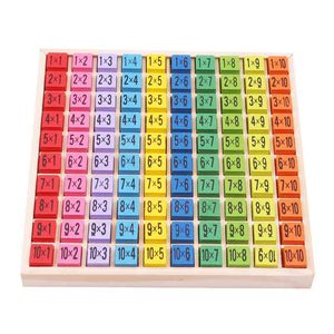 Wholesale tinkle bells resale online - Kids Wooden Montessori Toys Multiplication Table Math Toy Figure Blocks Baby Educational Montessori Wooden Toys For Children H1009