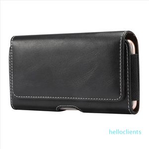 Brand 4.7~6.9 Inch Men Waist Packs Phone Pouch Bags 5 Size Belt Clip Case Bag Litchi Grain Mobile Fanny