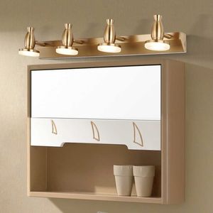 Duvar Lambası Işık Vanity Ayna Işık LED Banyo Pirinç Aplik Duvar Dağı Ev Dekorasyonu Loft Aydınlatma Kapalı Alüminyum Sıcak Işık 210724