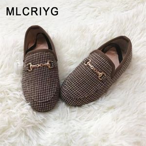 Autumn Kids Shoes Children Fashion Flats Baby Girls Brown Brand Boys Soft Casual Toddler Loafers Slip On Moccasin 220211