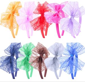 Rendas Neon Headband Headband Hoop Traje Acessórios para Tema Festa Bow Hairband Halloween Christmas Headwear