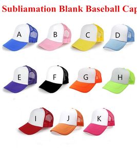 DIY Sublimation Hat Blank Baseball Cap Blanks Snapback Caps For Heat Transfer Press Machine Hats By Ocean A08