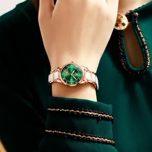 Toppkvinnor tittar på kvarts titta på 27mm mode moderna armbandsur vattentäta armbandsur montre de luxe gåvor