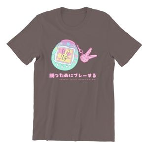 Moda tendência estilo t - shirts t-shirt tamagotchi manga goth anime plus size roupas manga curta camiseta tops simples e versáteis