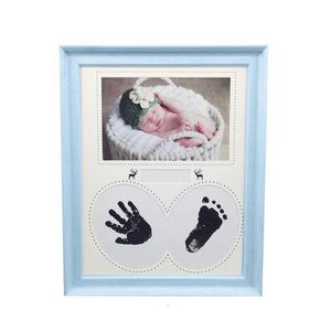Wholesale glasses photo frame resale online - Baby Po Frame Cute Kids Picture Frame born Handprint Footprint Po Frame Room Decorations Baby Birthday Gift SH190918