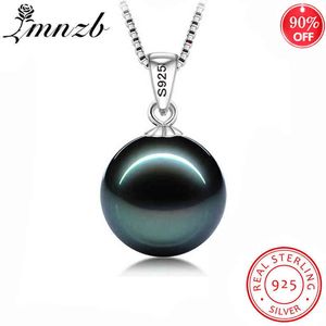 Sent Certificate 925 Silver Boho Statement Women Big Artificial Pendant Necklace Fashion Pearl Jewelry LN007