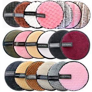 Återanvändbara Makeup Remover Pads Wipes 100PCS Microfiber Make up Removal Svamp Bomull Rengöring Pad Tool