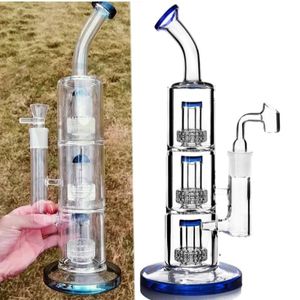 Classic Recycle Vapor Hookah Bent Neck Circumfluence Perc Bowl Glass Bongs Water Pipe 14mm Joint Quality product