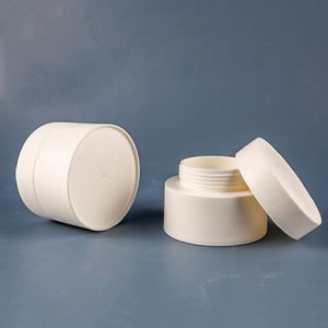 Vit pp plast kosmetiska krämburkar 3g 5g 10g 15g 30g 50 g 80g flaska Tom ansiktslip Balm Lotion Storage Container Pot Case Holder