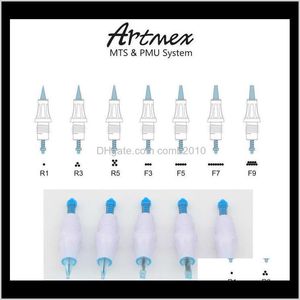 PMU permanent ersättning Nålpatron Tattoo Needles Tips Passar för ArtMex V8 V6 V3 V9 Semi Makeup Machine Derma Pen JBLZ XLFRG