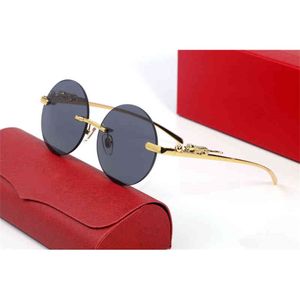 Vintage Novos Óculos Redondos Quadro Homens Óculos De Sol Rimless Óculos Para Anti Anti Reflexivo Lente Clear Prescrição Espetáculos Francês