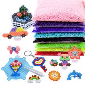 24 Farben mischen 6000 Stück 5 mm Wasserspray magische Perlen DIY 3D-Puzzles pädagogisches Geschenk lernen Kinderspielzeug