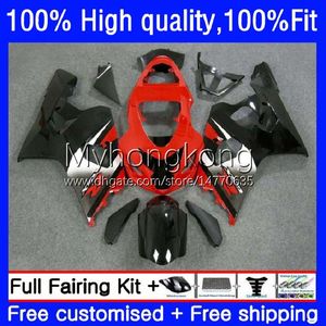 Injection Mold Fairings For SUZUKI GSX-R750 K4 750CC GSXR600 GSXR-750 04-05 20No.19 GSX-R600 GSXR 600 750 Red black hot CC 04 05 600CC GSXR-600 GSXR750 2004 2005 OEM Bodys