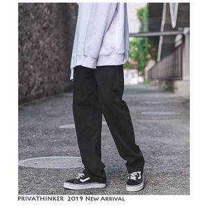 Причина винтажные грузовые брюки комбинезоны мужчин мужская уличная одежда гарем брюки мужской хип-хоп мод дизайнерские прямые брюки SH190902