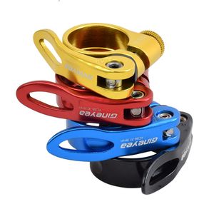 Snabbsäte SEAT CLAMP-legering QR Bike Saddle Tube Clamps 28.6 / 30.2 / 31.8 / 34.9mm Road MTB Cykelstolpe