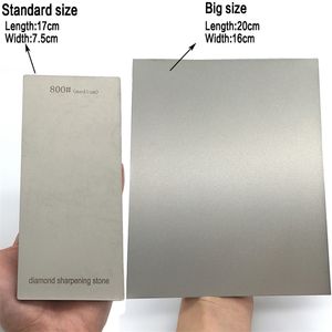 20 * 16cm stor grit diamant whetstone sharpener professionell bas pekad kant blad skarpt hushållsutrustning verktyg 210615