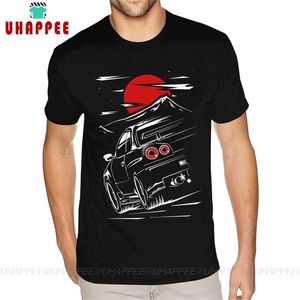 T-shirt JDM con stampa manica corta da uomo 5XL T-shirt nere 210716