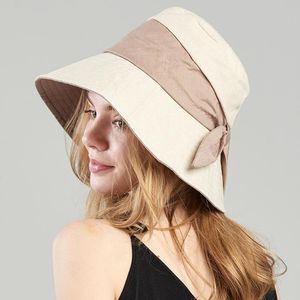 Sunscreen Travel Hat Foldbar Vuxen Sommar Sun Beach Cap Studenter utanför Fritidsfiskare Breda Brim Hattar