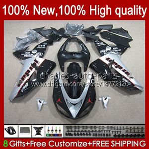 Carrozzerie moto per KAWASAKI NINJA ZX 10R 10 R 1000 CC ZX10R 06 07 Carrozzeria 14No.83 ZX-10R ZX1000 1000CC 2006 2007 ZX1000C ZX1000CC 2006-2007 Kit carenatura bianco lucido