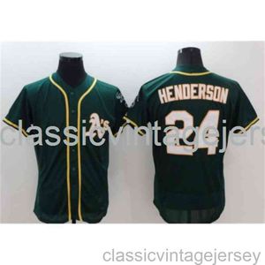 Ricamo Rickey Henderson famosa maglia da baseball americana cucita uomo donna maglia da baseball giovanile taglia XS-6XL