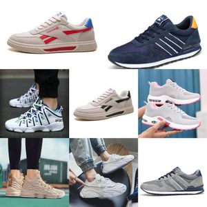 Odu1 2021 homens mulheres correndo sapatos plataforma treinadores bege preto cinza triplo branco 567 tênis de esportes ao ar livre tamanho 39-44