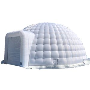 8m de 40-50 pessoas anuncia Oxford Dome Inflable Dome DJ Tent Show Igloo Style Shelter com a estrutura de ar da porta da porta do zíper para a estrutura de ar para evento pode ser personalizado
