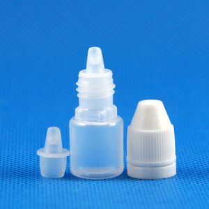 100 set 2ml plastik damlalık şişeleri kurcalama ile kaplanabilir Beyaz kapak çıkarılabilir damla ucu nozullar sıvı göz damlası losyon yağ özü alt paket 2 ml