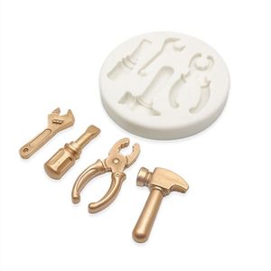 3D Schrauben Hammerschlüssel Silikon Fondant Schokolade Formen DIY Backen Kuchen Dekoration Werkzeuge Küche Backen Zubehör FM2066