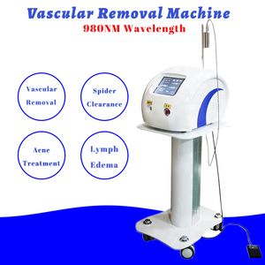 Professionelle 980-nm-Diodenlasermaschine für die Behandlung von Besenreisern, Krampfadern und Gefäßen im Gesicht, tragbar, einfache Bedienung, nicht-invasiv