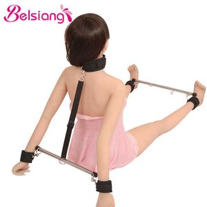 Belsiang Bdsm Bondage Adjustable Spreader Bar Restraint Bdsm Set for Women Slave Erotic Sex Toys for Couples Adult Sex Products P0816