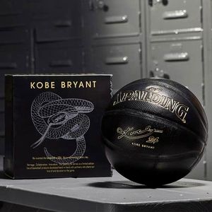 Spalding 24K Black Mamba Merch Piłka do koszykówki Edycja pamiątkowa PU Odporna na zużycie Serpentyna Rozmiar 7