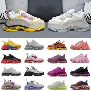 Old Dad Triple S Freizeitschuhe Herren Damen mit Kristallsohle Schwarz Weiß Mädchen Rosa Orange Rose Damen 17W Triples Sport Sneaker Street Fashion Designer Trainer Größe 36-45