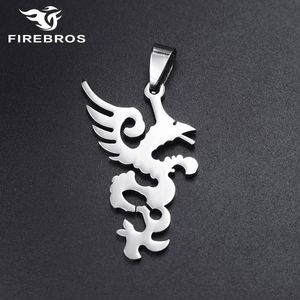 Wholesale silver dragon necklace for sale - Group buy Free quot Chain Silver Color High Polished Stainless Steel Animal Dragon Pendant Necklace Men Women Jewelry Gift Necklaces