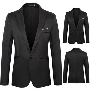 Arten Von Blazer Für Männer großhandel-Herrenanzüge Blazer Klassischer Anzug Mantel Typ Langarm Formale Blazer Einzelknopf Revers Jacke