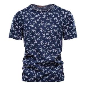 Aiopeson Sommar 100% Bomull T-shirt Män O-Neck Kortärmad 's T Quality Hawaii Kläder Tee Man 210629