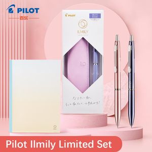 Ballpoint Pens PILOT ILMILY Pen Limited Edition Black Ink 0.5mm Luxury Bag Stationery Set Japanese