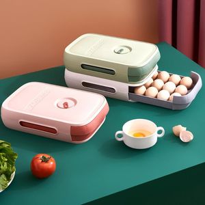 Contenitori per bottiglie Barattoli Cassetto Tipo Scatola per uova Frigorifero Attrezzatura per finitura fresca Cucina Contenitore in plastica per vassoio di grande capacità addensato