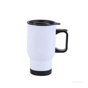 Tumblers 450ml Vacuum cup DIY Sublimation travel mug Printing Beer Coffee Mugs By sea 2 style Drinkware T2I52324