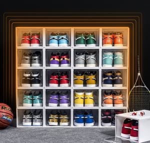 The latest 33.5X25.5X17.5CM folding thick shoe storage box multi-functional large-capacity a variety of styles to choose from support customization