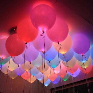 New 10Pcs High Bright Round LED Balloon Flash Balloon Lamp Paper Flashlight Home Party Xmas Birthday Balloon DIY Accessories Q0810