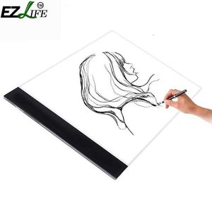 1 Set A4 Tracing Drawing Board LED Lichtbak Voor Diamond Painting Thin Art Stencil Board Light Box Tracing Drawing Board SH190918